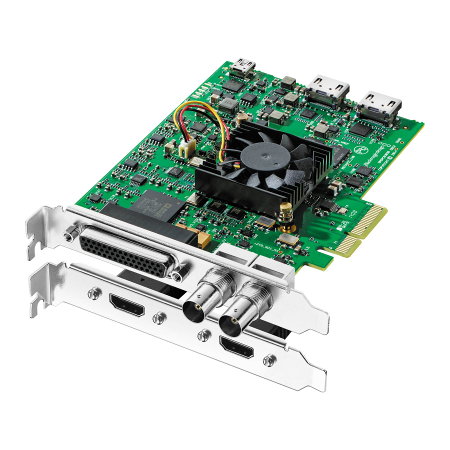Blackmagicdesign DeckLink Series Operation Manual