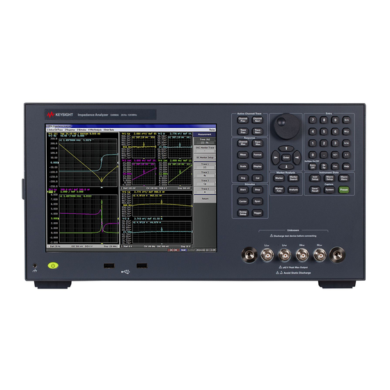 Keysight E4990A Help Manual