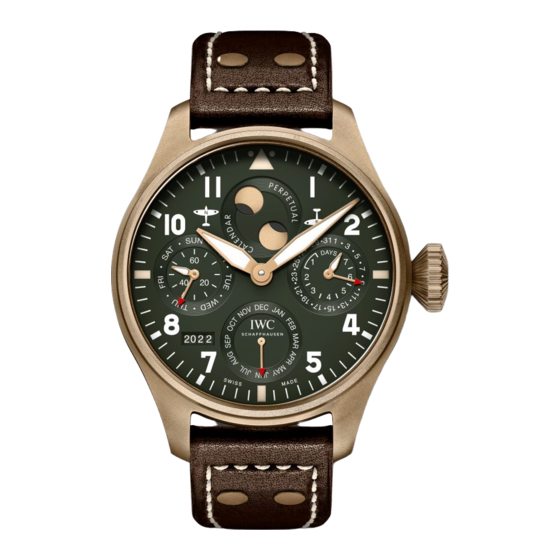 IWC Schaffhausen BIG PILOT’S WATCH PERPETUAL CALENDAR Operating Instructions Manual