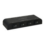 Techly 4 Way Speaker Switch with Screw-type connections User Manual