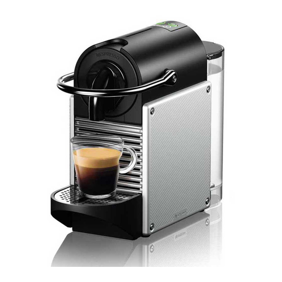 DeLonghi Nespresso Pixie Instruction Manual