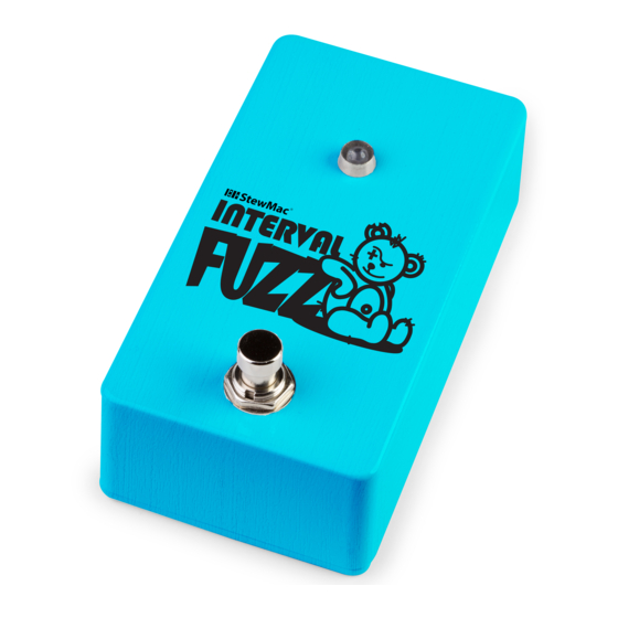 StewMac INTERVAL FUZZ Instruction Manual