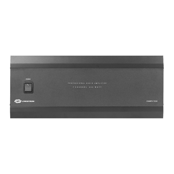Crestron CNAMPX-7X200 Operation Manual