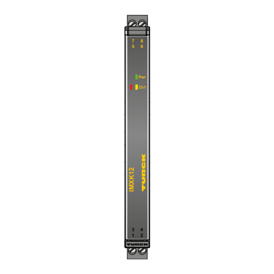 turck IMXK12-AO01 Series Quick Start Manual