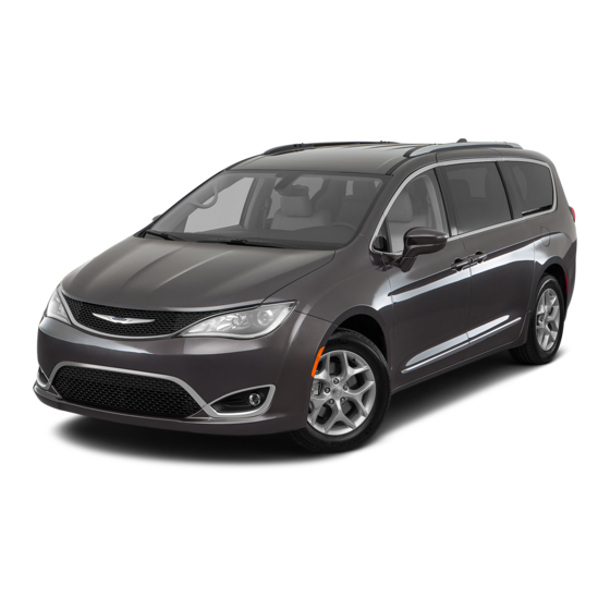 Chrysler PACIFICA 2018 Quick Reference Manual