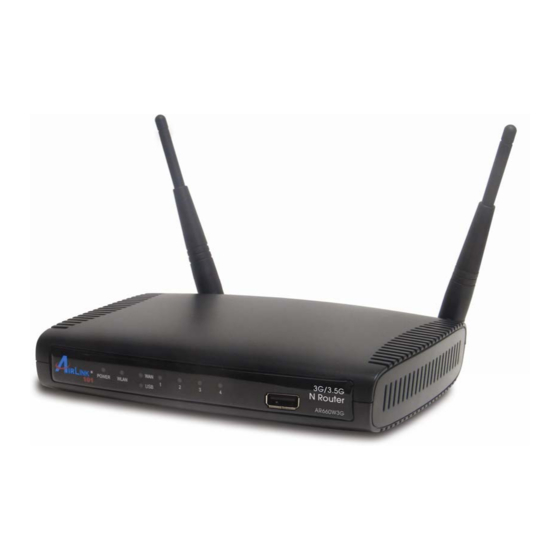 Airlink101 AR660W3G Quick Installation Manual