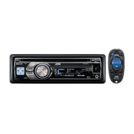 JVC KD-R807 Car CD Receiver Manuals