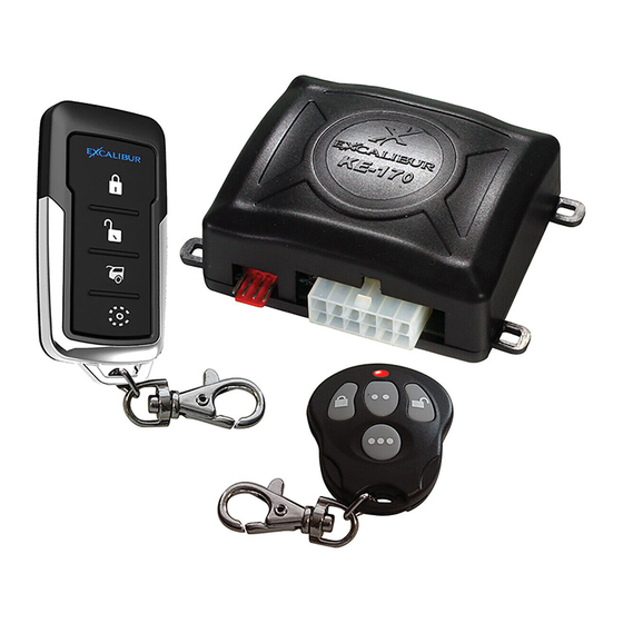 Excalibur KE-170 Owners & Installation Manual