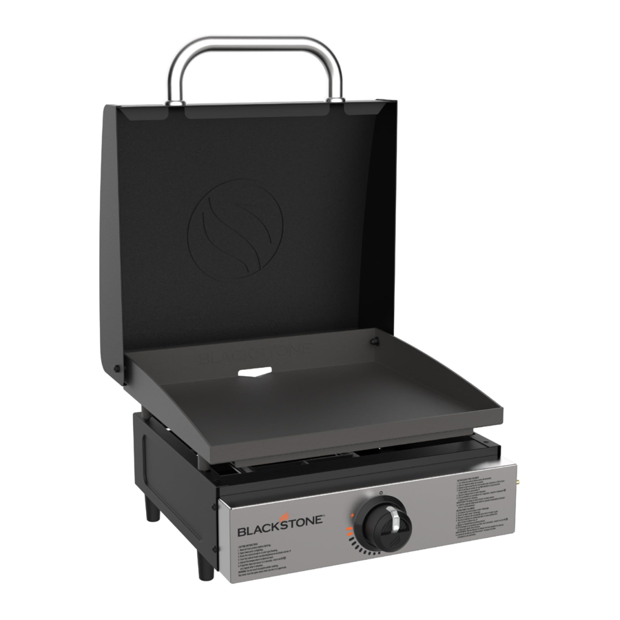 BLACKSTONE 1814 - 17" GRIDDLE with Hood Manual