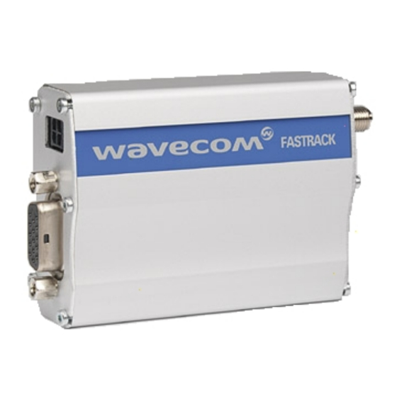 Wavecom FASTRACK M1306B User Manual