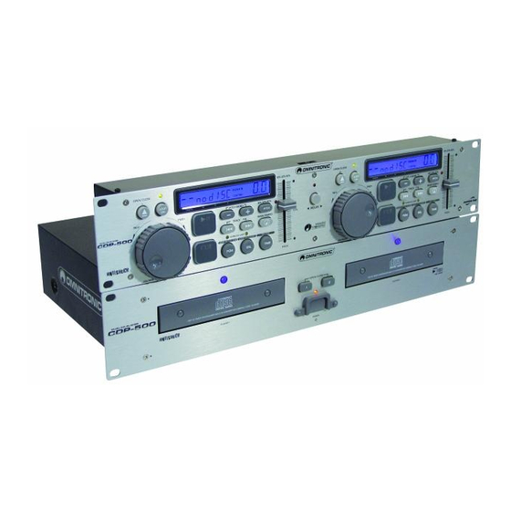 Omnitronic CDP-500 User Manual