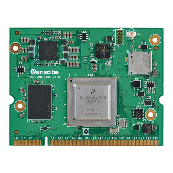 Variscite VAR-SOM-MX8X Quick Start Manual