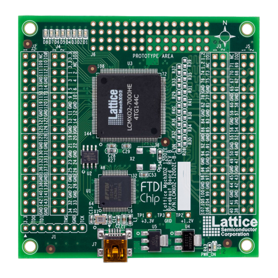 Lattice Semiconductor MachXO2 Breakout Board Manuals