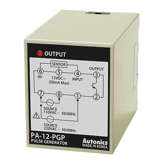 Autonics PA-12 Series Product Manual