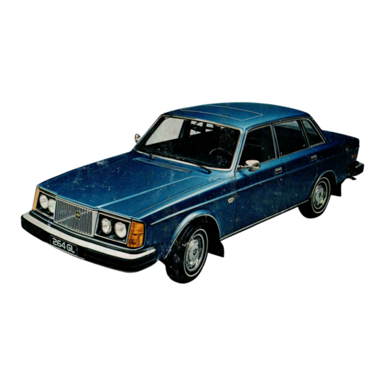 Volvo 262 1977 Owner's Manual