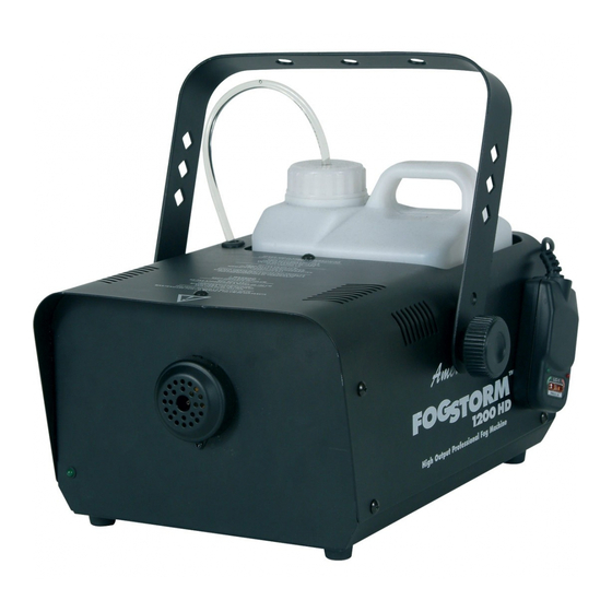 AMERICAN DJ FOG STORM 1200HD USER INSTRUCTIONS Pdf Download ManualsLib