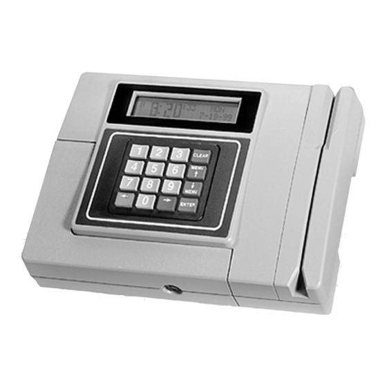 ACROPRINT TIME AND ATTENDANCE SYSTEM MANUAL Pdf Download ManualsLib