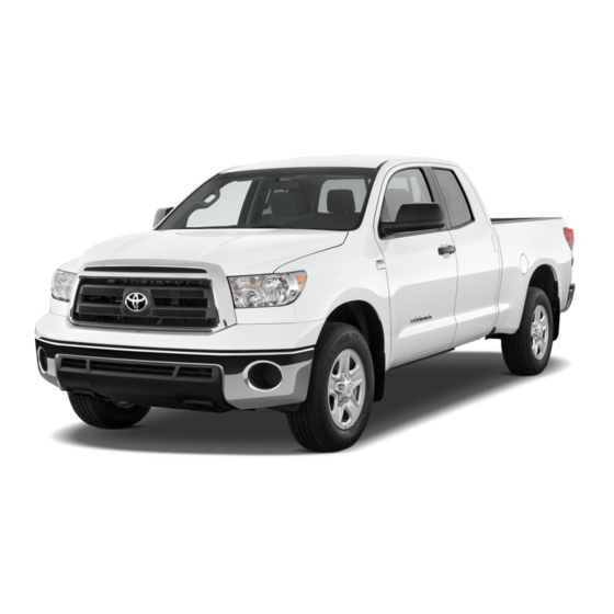 TOYOTA TUNDRA 2010 QUICK REFERENCE MANUAL Pdf Download | ManualsLib