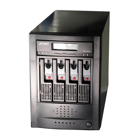 PLANET NAS-3410 USER MANUAL Pdf Download | ManualsLib