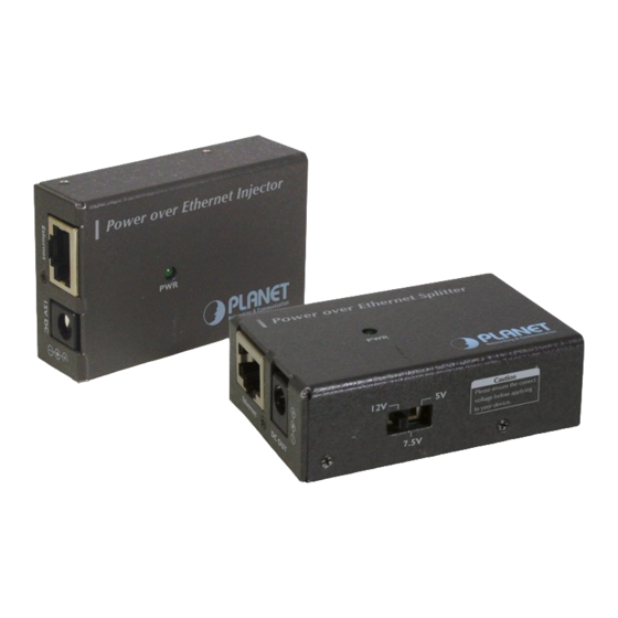 PLANET POE-100 USER MANUAL Pdf Download | ManualsLib