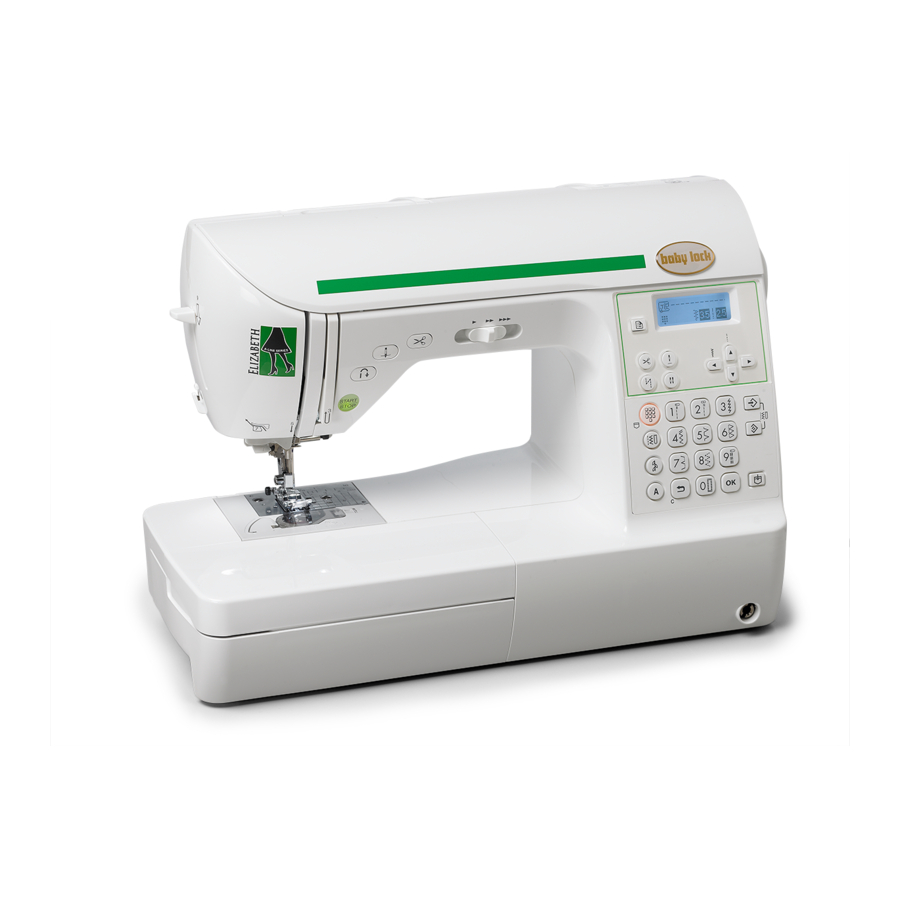 BABY LOCK ELIZABETH BL200A INSTRUCTION AND REFERENCE MANUAL Pdf