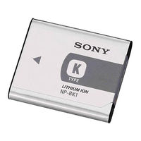 Sony NP-BK1 Instructions