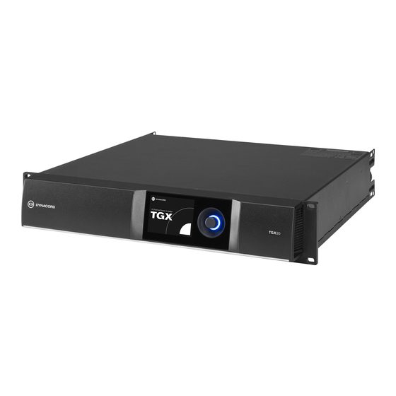 Dynacord TGX10 Installation Manual