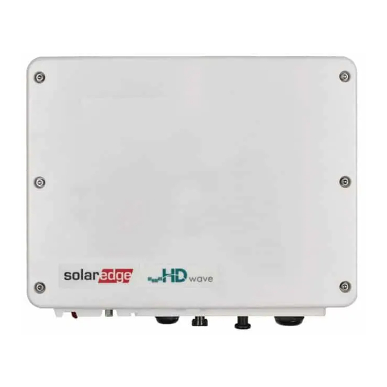 SolarEdge SE2500H Installation Manual