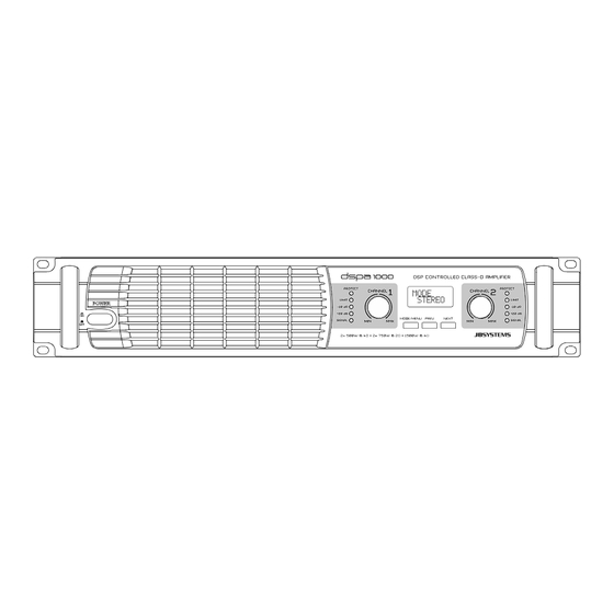 JB Systems DSPA-1000 Operation Manual