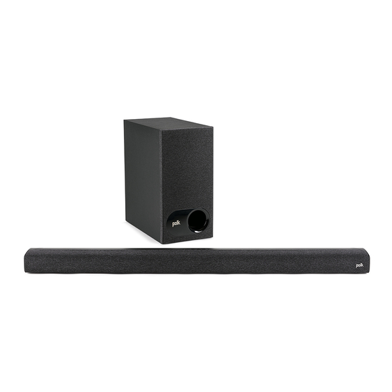 Polk Mono Signa S3 Quick Start Manual