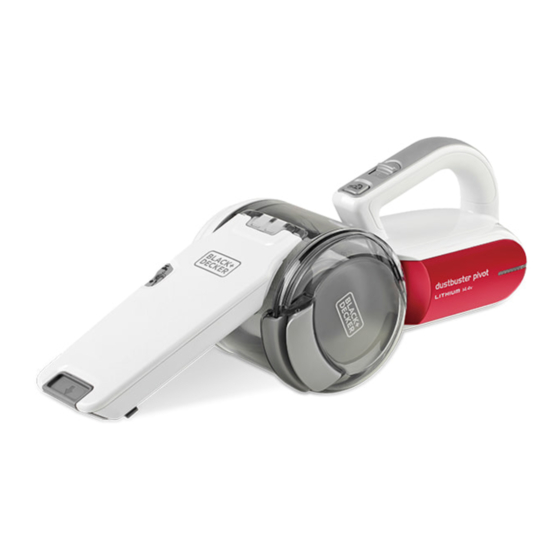 Black+Decker PV1420MEXT Vacuum Cleaner Manuals