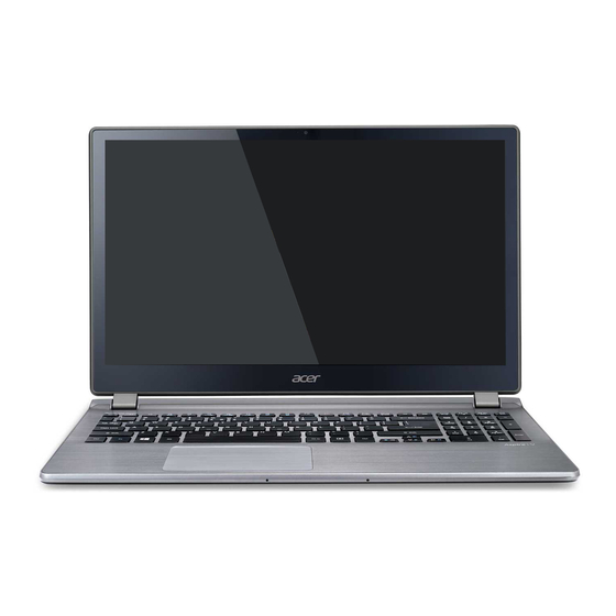 Acer Aspire V7-481P Quick Manual