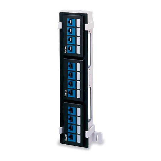Leviton 47689-B - Modulo Telefonico A Ponte 1x9 Con Staffa, Bianco - Per Armadi Strutturati