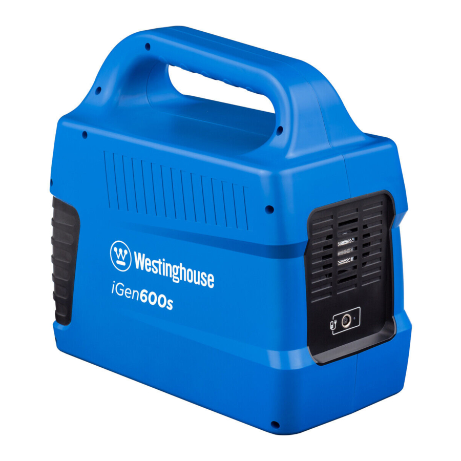 Westinghouse iGen600s - Portable Power Station Manual