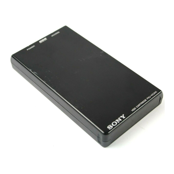 Sony PXU-HC240 Operating Instructions Manual
