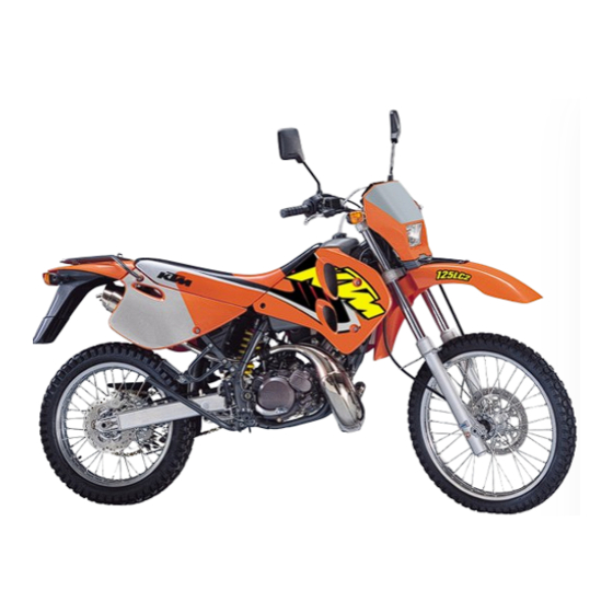 KTM 125 LC2 1998 Owner's Handbook Manual