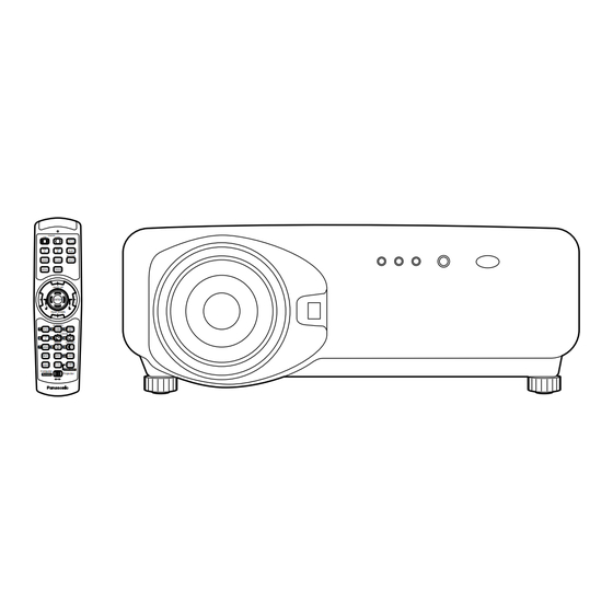 Panasonic PT-D7600U Operating Instructions Manual