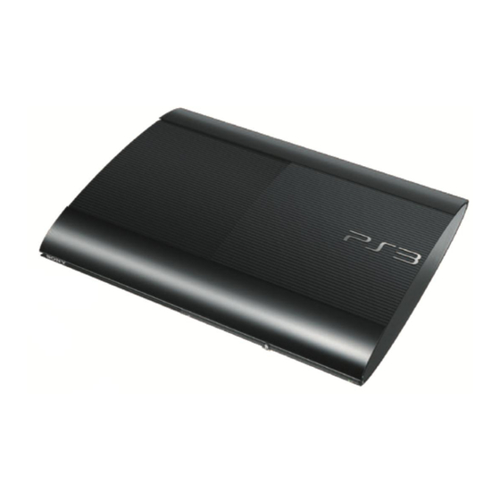 Sony PS3 CECH-4301A Quick Start Manual