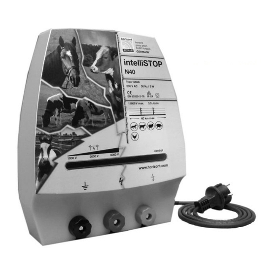 Horizont intelliSTOP N40 Operating Instructions Manual