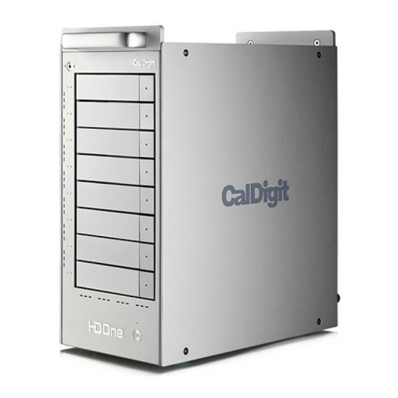 CalDigit HDOne Hard Drive Array Manuals