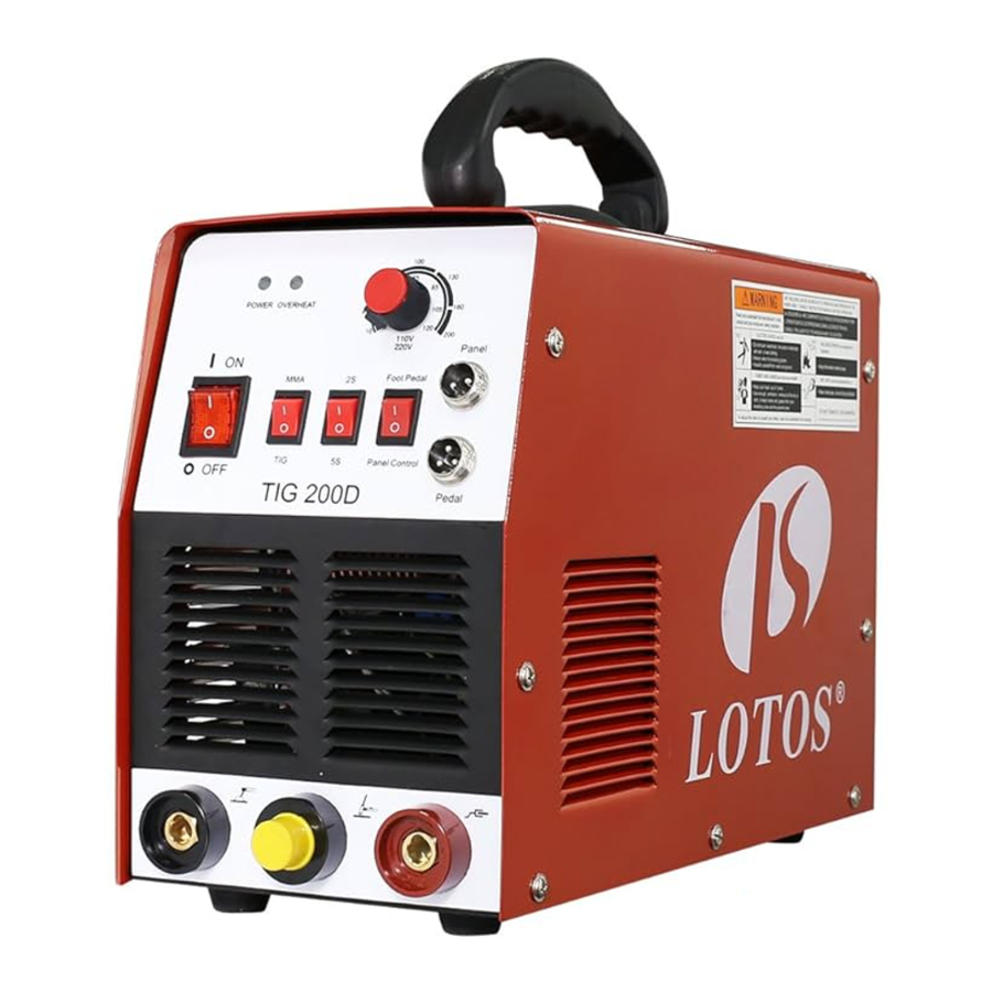 LOTOS TIG200DC TIG/Stick Welder Manual ManualsLib