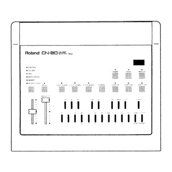 Roland CN-20 Owner's Manual