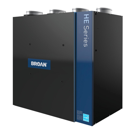 Broan ERV200 ECM Installation Manual