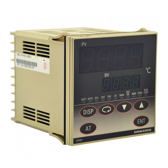 Shimaden SR80 Series Instruction Manual