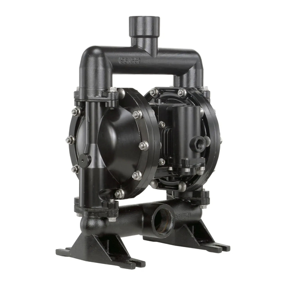 Ingersoll-Rand 1" DIAPHRAGM PUMP PW10A-X-X Operator's Manual