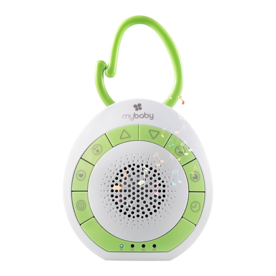 mybaby SoundSpa On-The-Go Instruction Manual & Warranty
