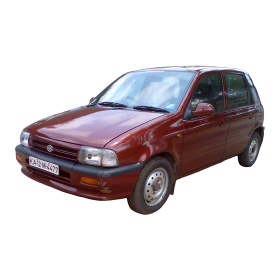 MARUTI SUZUKI Zen Supplementary Service Manual
