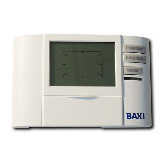 Baxi Single Channel Digital Programmer Instruction Manual For Installers And Users