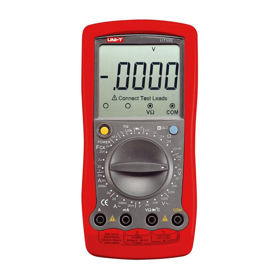 UNI-T UT58E Operating Manual