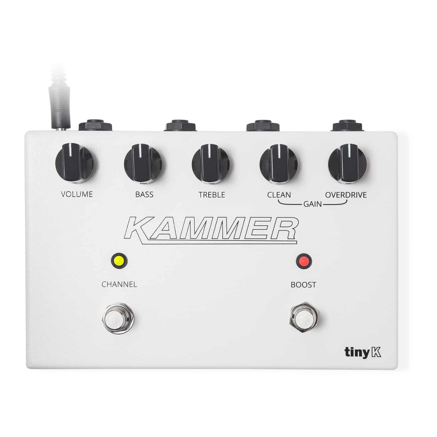 Kammer tiny K Manual